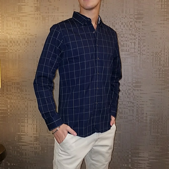 New Men's "Nashville" Plaid Long Sleeve Shirt - Picture 3 of 8